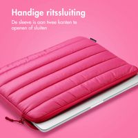 imoshion Puffer Laptop Hülle 13-14 Zoll - Laptop Sleeve - Hot Pink