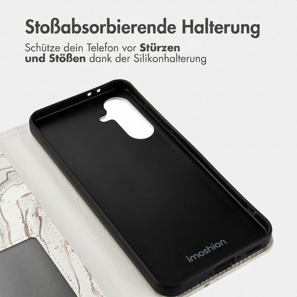 imoshion Design Klapphülle Samsung Galaxy A36 - Sandy Marble