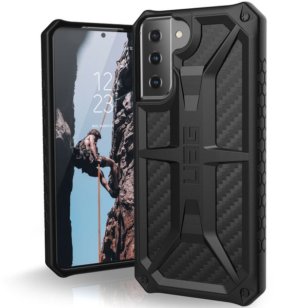 UAG Monarch Case für das Samsung Galaxy S21 Plus - Carbon Fiber