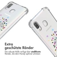 imoshion Design Hülle mit Band für das Samsung Galaxy A40 - Sandstone Dandelion