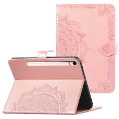 imoshion Mandala Klapphülle Samsung Galaxy Tab S9 11.0 Zoll / S10 Lite / S10 FE / S9 FE 10.9 Zoll - Rose Gold