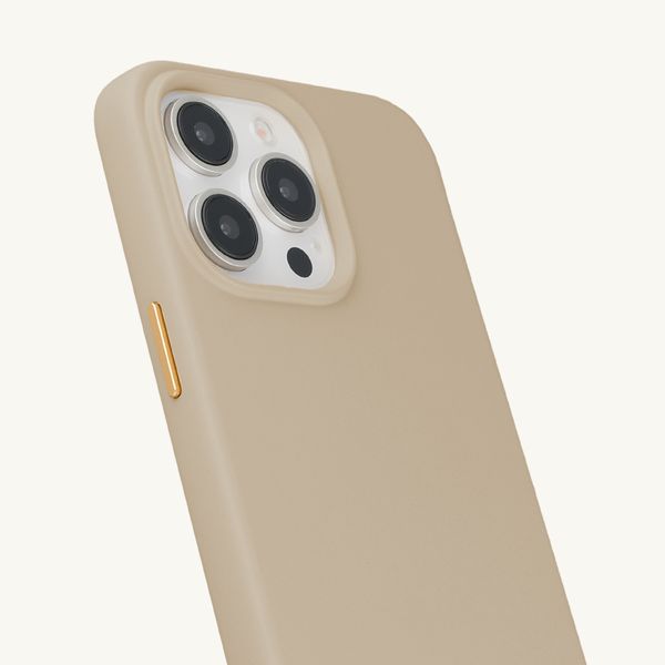 Selencia Rivièra Backcover mit MagSafe mit abnehmbaren Haken Apple iPhone 13 Pro - Milky Latte