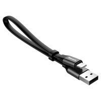 Baseus Nimble Series USB-A-zu-Lightning-Kabel extra kurz – 23 Zentimeter – Schwarz