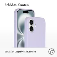 Accezz Liquid Silikoncase mit MagSafe für das iPhone 16 - Violett