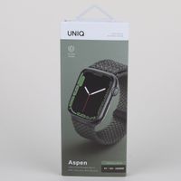 Uniq Aspen Geflochtenes Armband für das  Apple Watch Series 1 t/m 9 / SE (38/40/41 mm) | Series 10 / 11 (42 mm) - Cypress Green