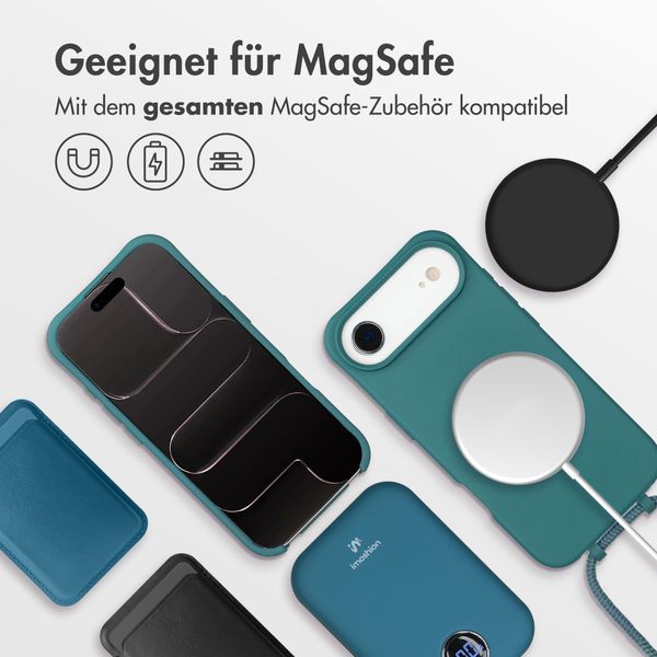 imoshion Color Backcover mit abnehmbarem Handykette und MagSafe Apple iPhone Air - Dunkelgrün