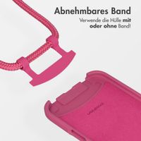 imoshion Color Backcover mit abnehmbarem Handykette und MagSafe Apple iPhone 17 Pro - Raspberry