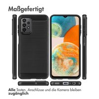 imoshion Brushed Back Cover für das Samsung Galaxy A23 (5G) - Schwarz