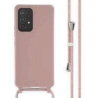 imoshion SilikonHülle mit Band Samsung Galaxy A53 - Sand Pink