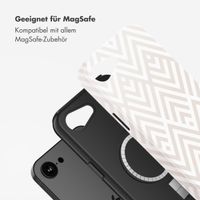 Selencia Vivid Rückabdeckung mit MagSafe Apple iPhone 16e - Beige Zigzag