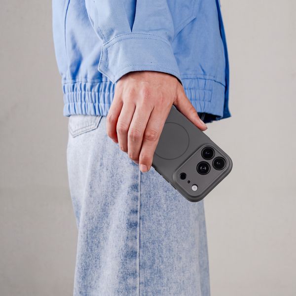 Accezz Grip Backcover mit MagSafe Apple iPhone 16 - Grau