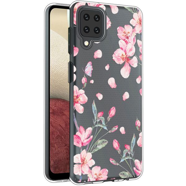 imoshion Design Hülle Samsung Galaxy A12 - Blossom Watercolor