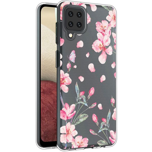 imoshion Design Hülle Samsung Galaxy A12 - Blume - Rosa