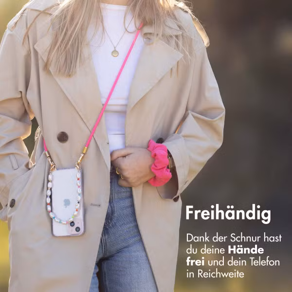 imoshion Farbige Handyketten Set mit Perlen – Rosa