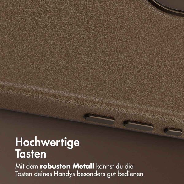 Accezz MagSafe Leather Backcover Apple iPhone 17 - Kaffeebraun