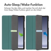 imoshion Trifold Klapphülle Samsung Galaxy Tab A9 Plus - Dunkelgrün