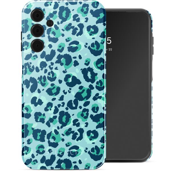 Selencia Vivid Tough Back Cover für das Samsung Galaxy A15 - Wild Spots Light Blue