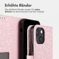 imoshion Design Klapphülle Apple iPhone 13 - Pink Bazaar Flowers