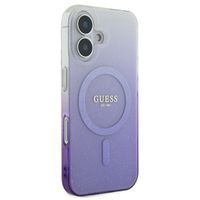 Guess MagSafe IML Glitter Gradient Case für das iPhone 16 - Purple