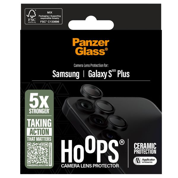 PanzerGlass Kameraprotektor Ceramic Hoops für das Samsung Galaxy S25 Plus