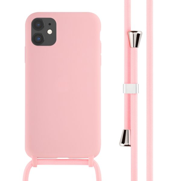 imoshion Silikonhülle mit Band für das iPhone 11 - Rosa