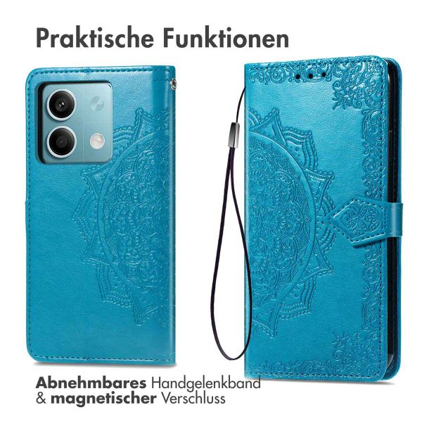 imoshion Mandala Klapphülle Xiaomi Redmi Note 13 (5G) - Türkis