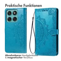 imoshion Mandala Klapphülle Motorola Moto G57 Power - Türkis