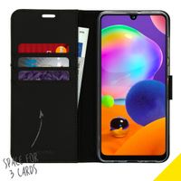 Accezz Wallet TPU Klapphülle Schwarz für das Samsung Galaxy A31