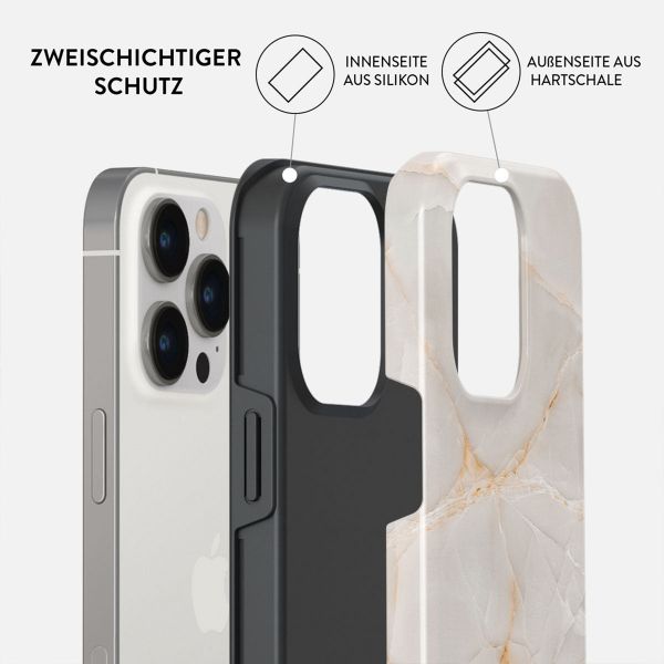 Burga Tough Back Cover für das iPhone 13 Pro - Vanilla Sand