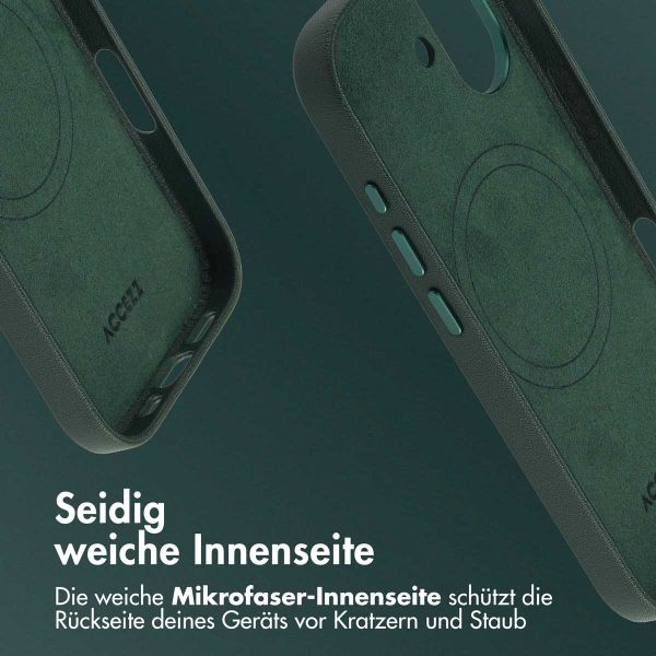 Accezz MagSafe Leather Backcover Apple iPhone 17 - Cedar Green