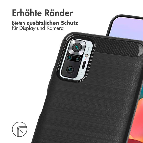 imoshion Brushed Back Cover für das Xiaomi Redmi Note 10 (5G) - Schwarz