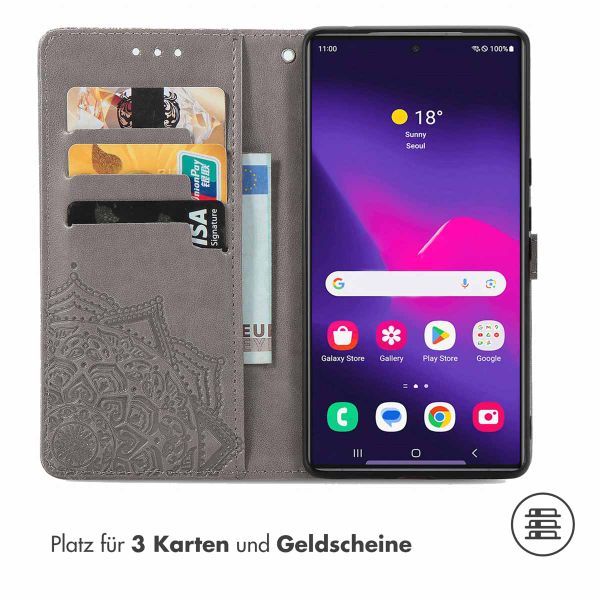 imoshion Mandala Klapphülle Samsung Galaxy S24 Ultra - Grau