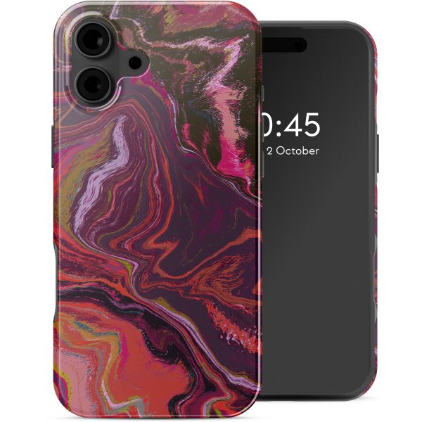 Selencia Vivid Rückabdeckung mit MagSafe Apple iPhone 16 - Marble Purple