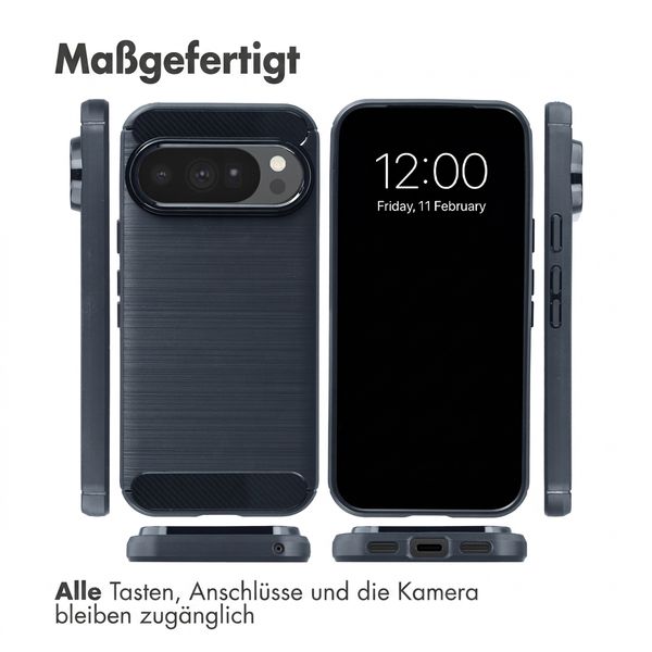imoshion Brushed Back Cover Google Pixel 11 Pro - Dunkelblau