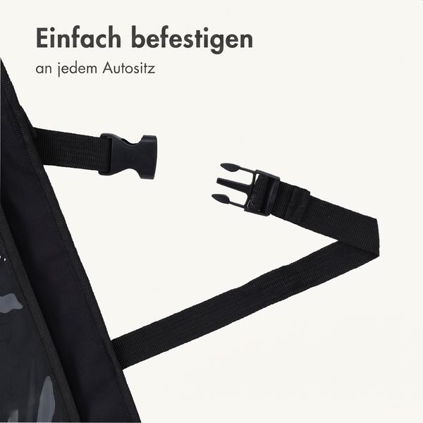 imoshion Auto Organizer für Kinder – 9 Fächer - Inklusive Tablet-Halter - Zweier-Set – Schwarz