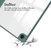 imoshion Trifold Hardcase Klapphülle für das Samsung Galaxy Tab A9 Plus - Grün