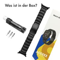 Accezz Mattes Titanstahlarmband für das Samsung Galaxy Watch Ultra (2024/2025) - Schwarz