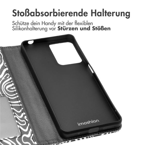 imoshion Design Klapphülle für das Motorola Moto G04 / G24 - Black And White