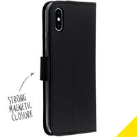 Accezz Wallet TPU Klapphülle Apple iPhone X / Xs - Schwarz