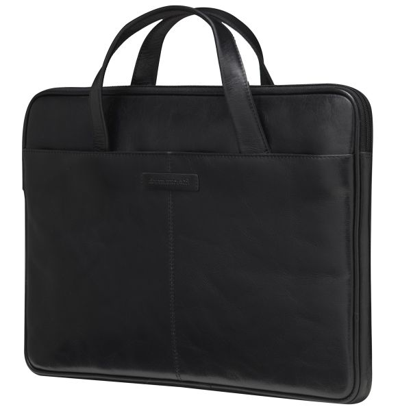 dbramante1928 Silkeborg Laptoptasche 16 Zoll - Echtes Leder - Black