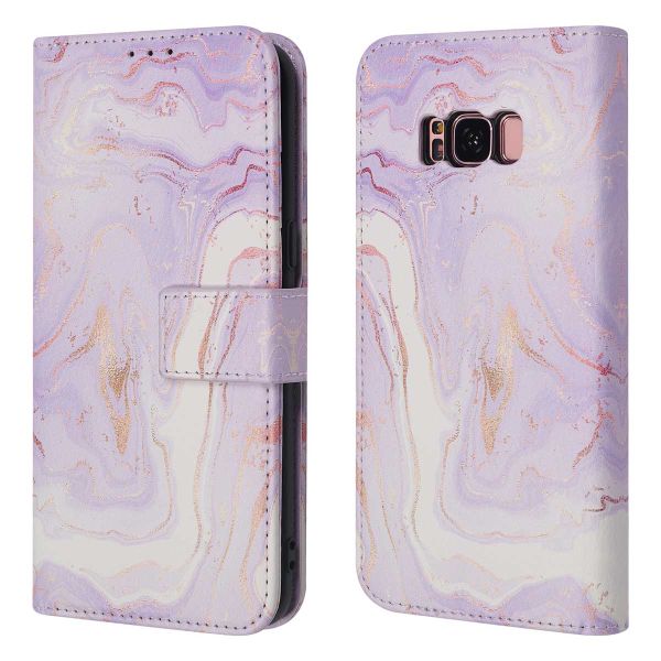 imoshion ﻿Design Klapphülle für das Samsung Galaxy S8 - Purple Marble