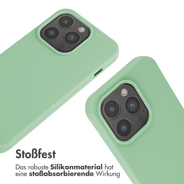 imoshion SilikonHülle mit Band Apple iPhone 15 Pro - Grün