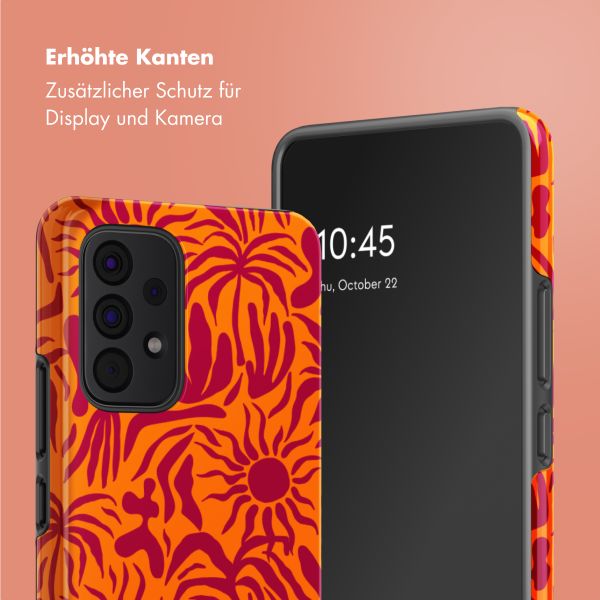 Selencia Vivid Tough Back Cover für das Samsung Galaxy A53 - Tropical Vibes Apricot