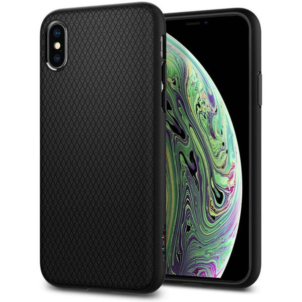 Spigen Liquid Air™ Case Schwarz iPhone Xs / X