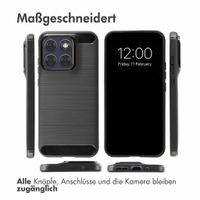 imoshion Brushed Back Cover Motorola Edge 70 Fusion - Schwarz