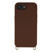 Selencia Rivièra Backcover mit MagSafe mit abnehmbaren Haken Apple iPhone 17e / 16e - Choco Brown