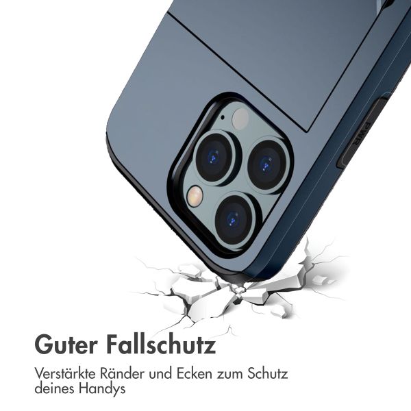 imoshion Backcover mit Kartenfach Apple iPhone 14 Pro - Dunkelblau
