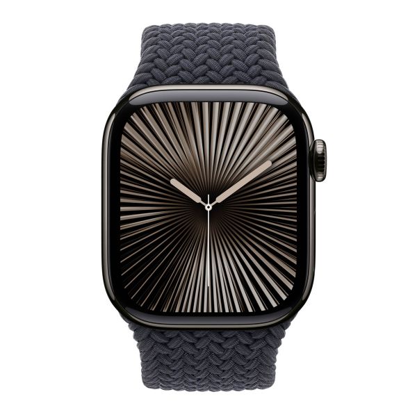 Apple Geflochtenes Solo Loop für die Apple Watch | 44/45/46/49 mm - Größe 1 - Midnight