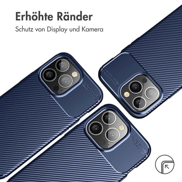 imoshion Carbon-Hülle für das iPhone 13 Pro - Blau