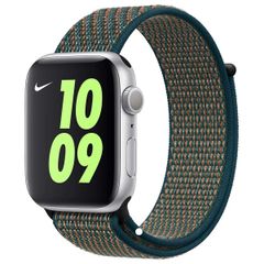 Apple Nike Sport Loop Armband für Apple Watch | 44/45/46/49 mm - Hyper Crimson / Neptune Green